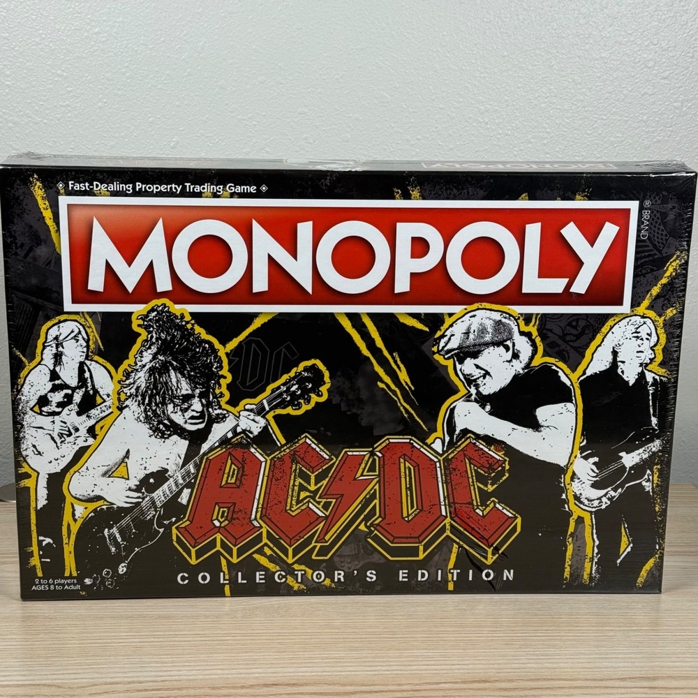 AC/DC Monopoly Collector's Edition Board Game USAopoly NEW Factory Sealed
